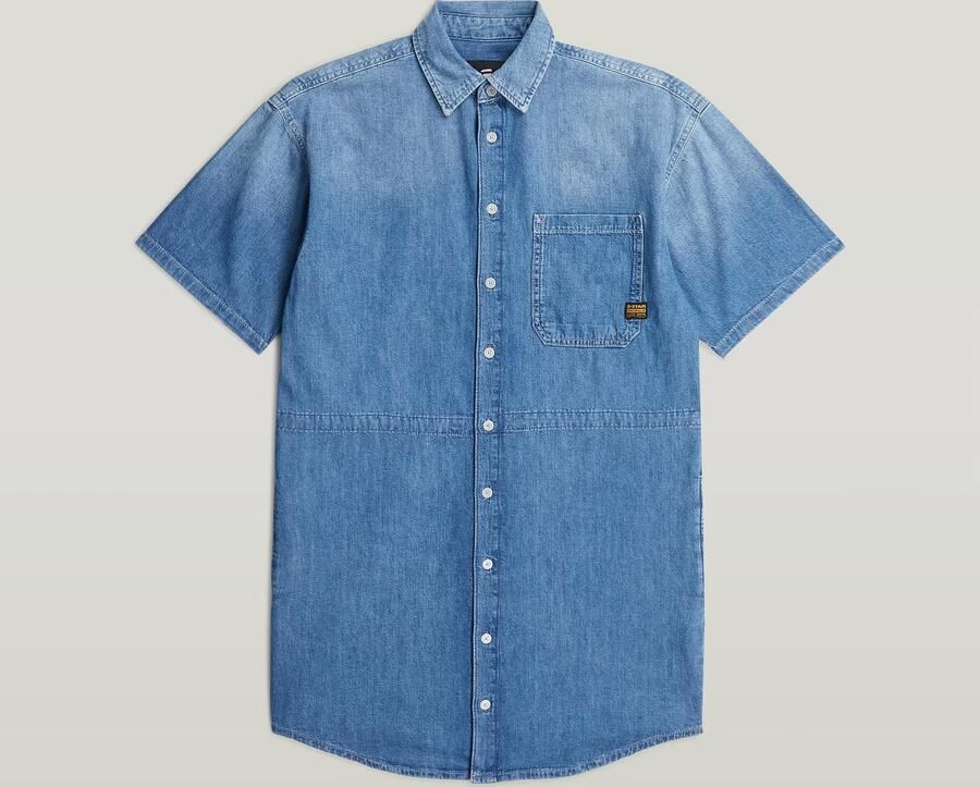 G-Star RAW Relaxed Drawcord Jurk Midden blauw Dames