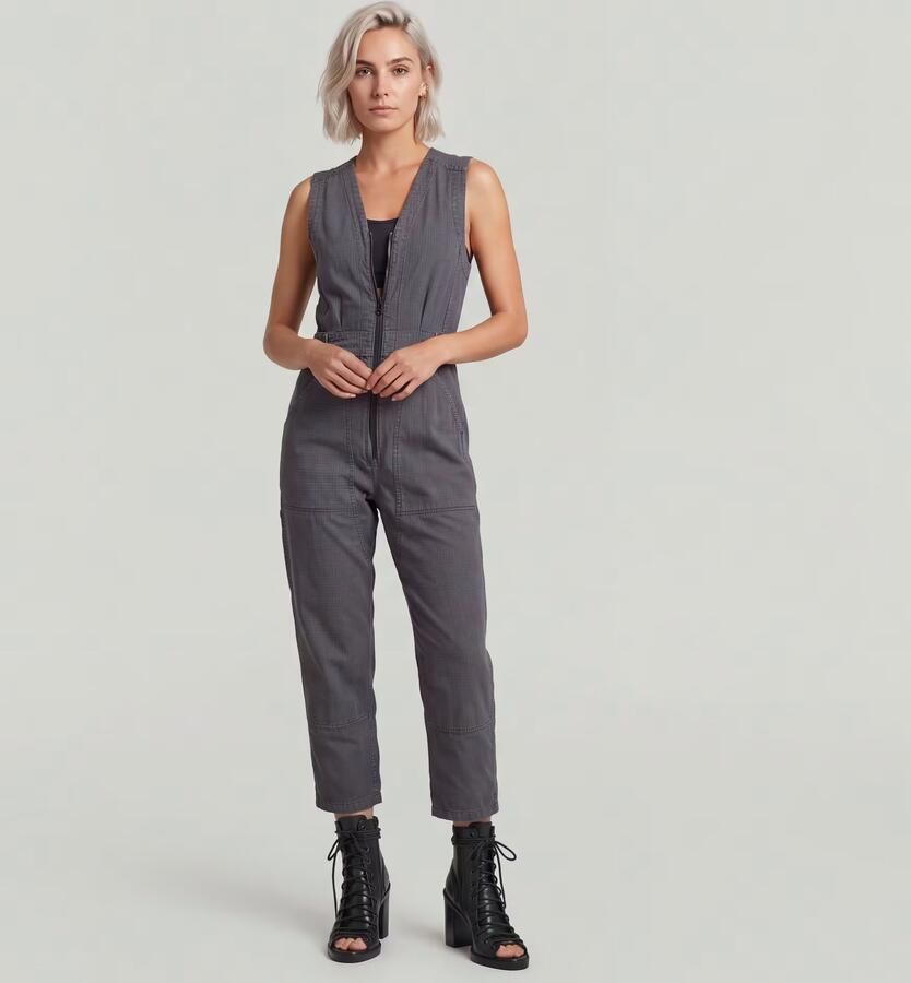 G-Star RAW Relaxed Jumpsuit Grijs Dames - Foto 3