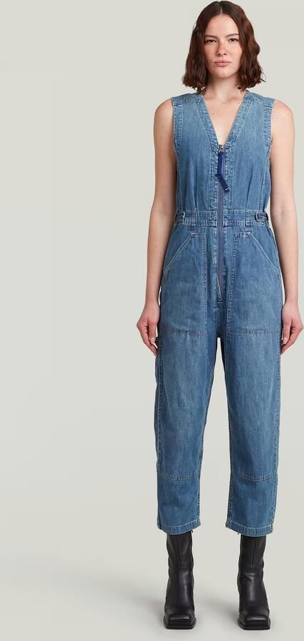 G-Star RAW Relaxed Jumpsuit Midden blauw Dames - Foto 3
