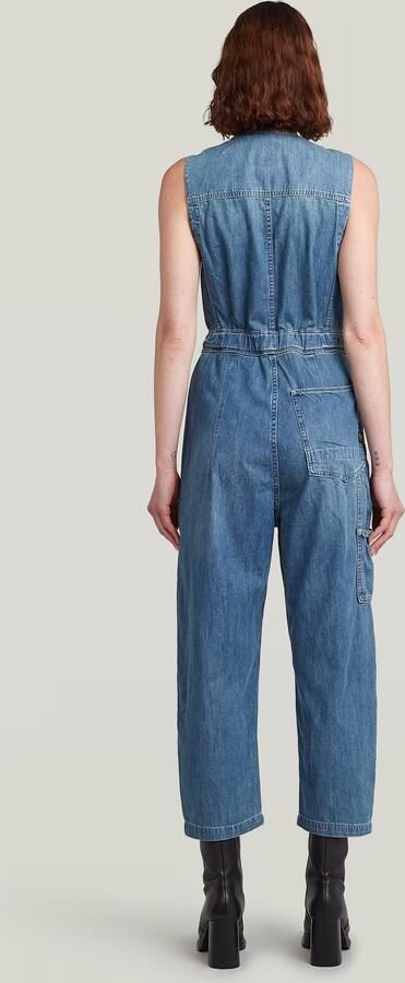 G-Star RAW Relaxed Jumpsuit Midden blauw Dames - Foto 4