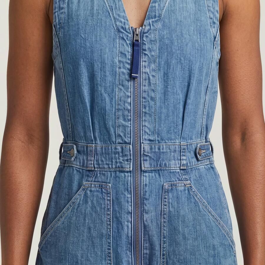 G-Star RAW Relaxed Jumpsuit Midden blauw Dames - Foto 2