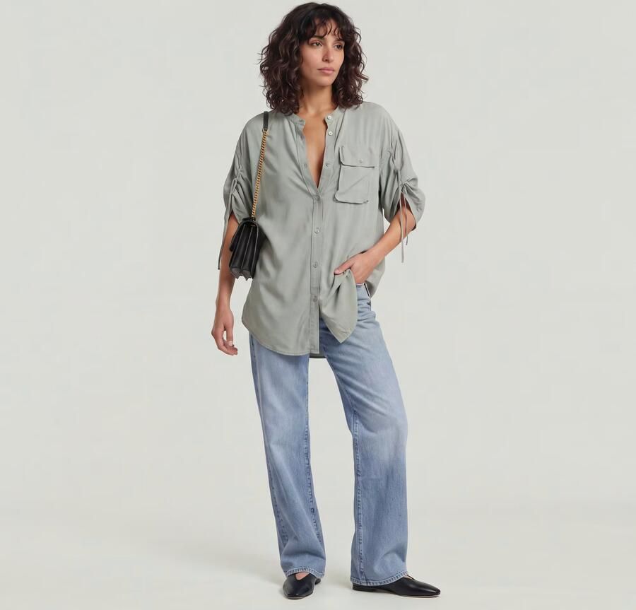 G-Star RAW Relaxed Overhemd Groen Dames - Foto 4
