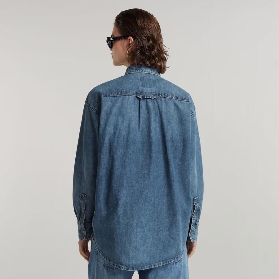 G-Star RAW Relaxed Overshirt Midden blauw Dames - Foto 2