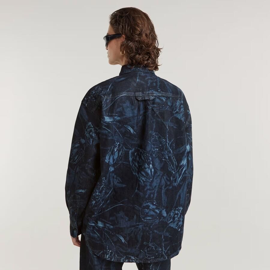 G-Star RAW Relaxed Overshirt Midden blauw Dames - Foto 2