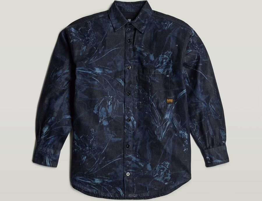 G-Star RAW Relaxed Overshirt Midden blauw Dames - Foto 7