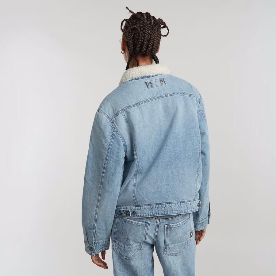 G-Star Raw Jeansjack met voering van imitatiebont - Foto 2