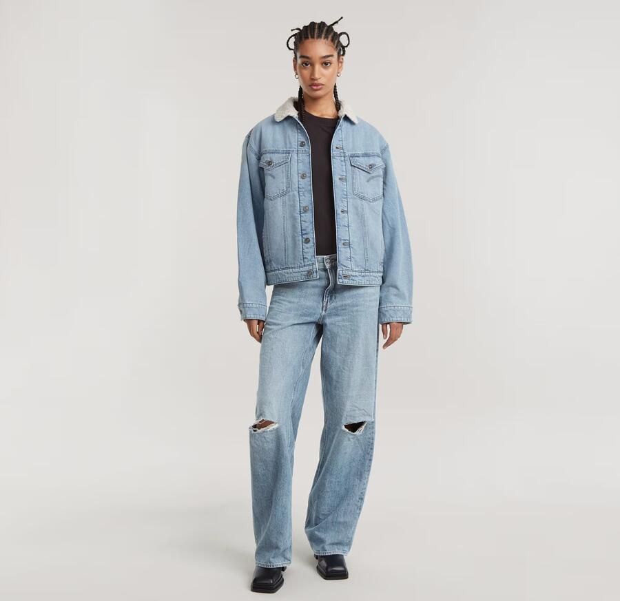 G-Star Raw Jeansjack met voering van imitatiebont - Foto 6