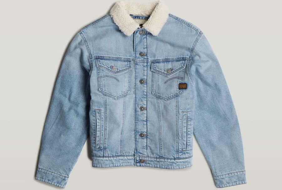 G-Star Raw Jeansjack met voering van imitatiebont - Foto 7