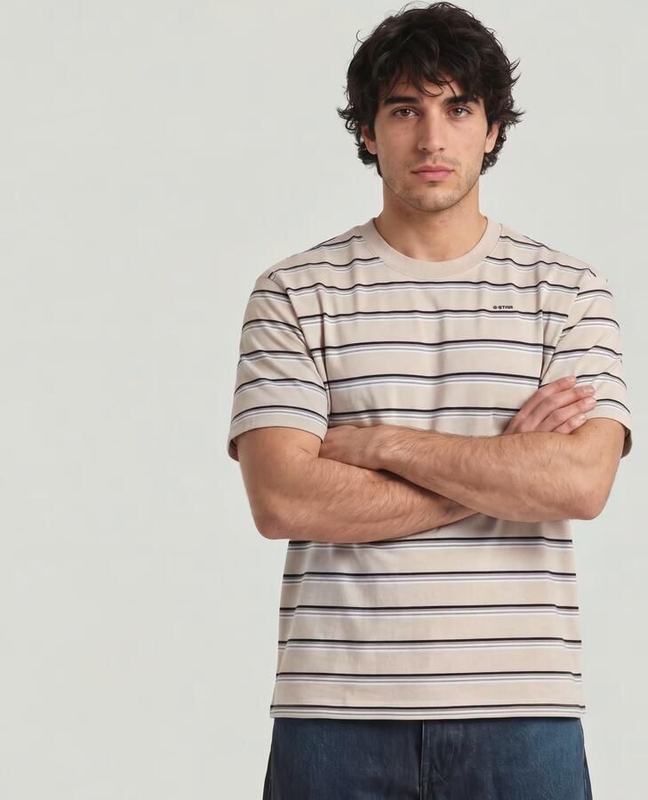 G-Star RAW Relaxed Stripe T-Shirt Meerkleurig Heren - Foto 3