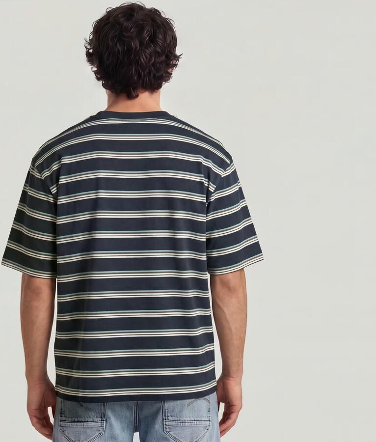 G-Star RAW Relaxed Stripe T-Shirt Meerkleurig Heren - Foto 4