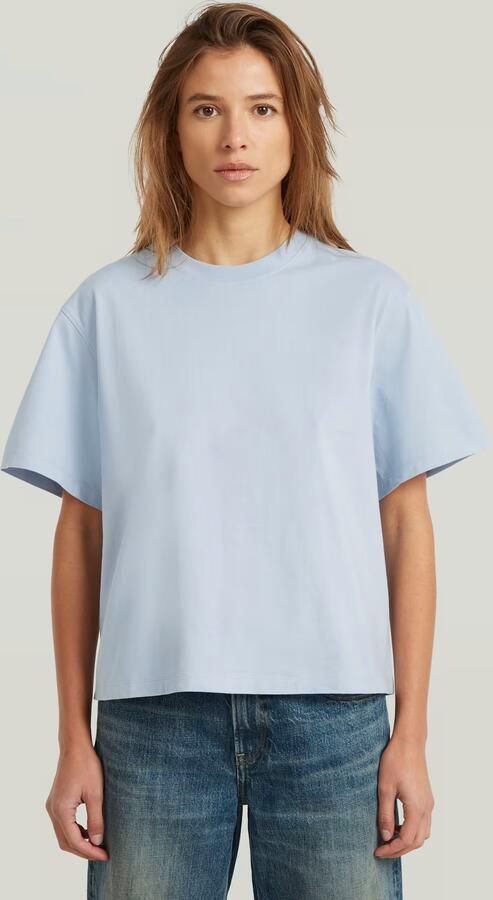 G-Star RAW Relaxed T-Shirt Lichtblauw Dames