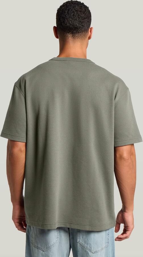 G-Star RAW Relaxed Textured T-Shirt Groen Heren - Foto 5