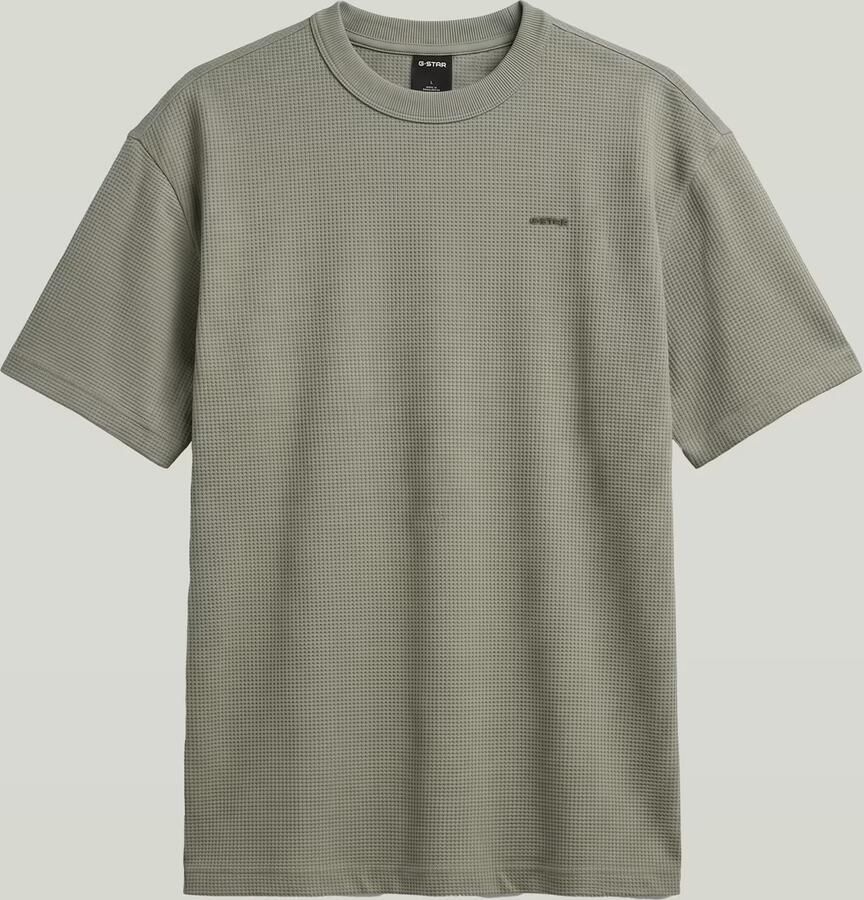 G-Star RAW Relaxed Textured T-Shirt Groen Heren - Foto 3