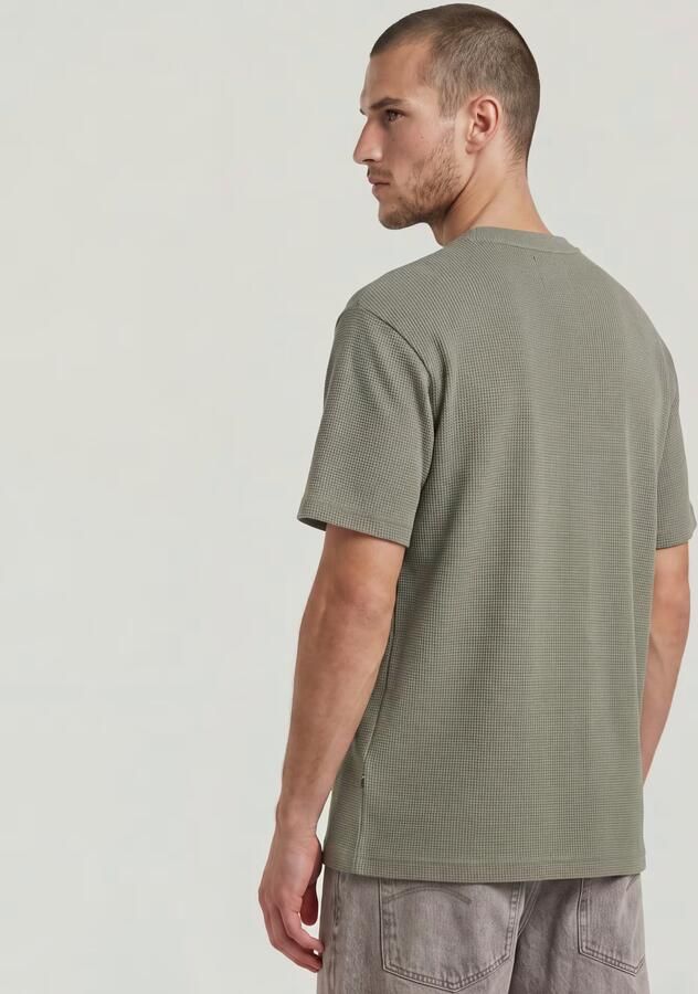 G-Star RAW Relaxed Textured T-Shirt Groen Heren - Foto 5