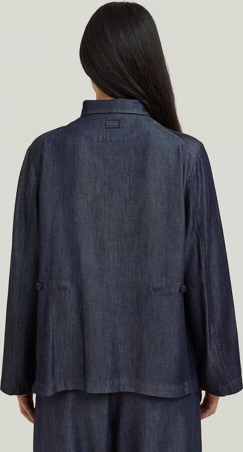G-Star RAW Relaxed Utility Blazer Donkerblauw Dames - Foto 5