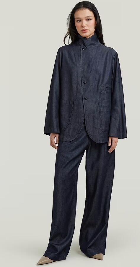 G-Star RAW Relaxed Utility Blazer Donkerblauw Dames - Foto 6