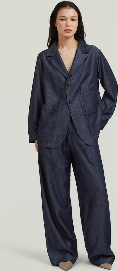 G-Star RAW Relaxed Utility Blazer Donkerblauw Dames - Foto 7