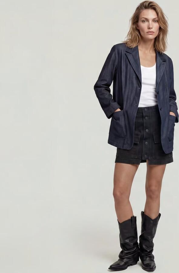 G-Star RAW Relaxed Utility Blazer Donkerblauw Dames - Foto 5