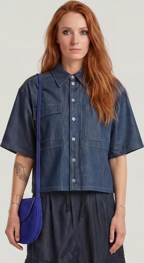 G-Star RAW Remix Overhemd Donkerblauw Dames - Foto 6