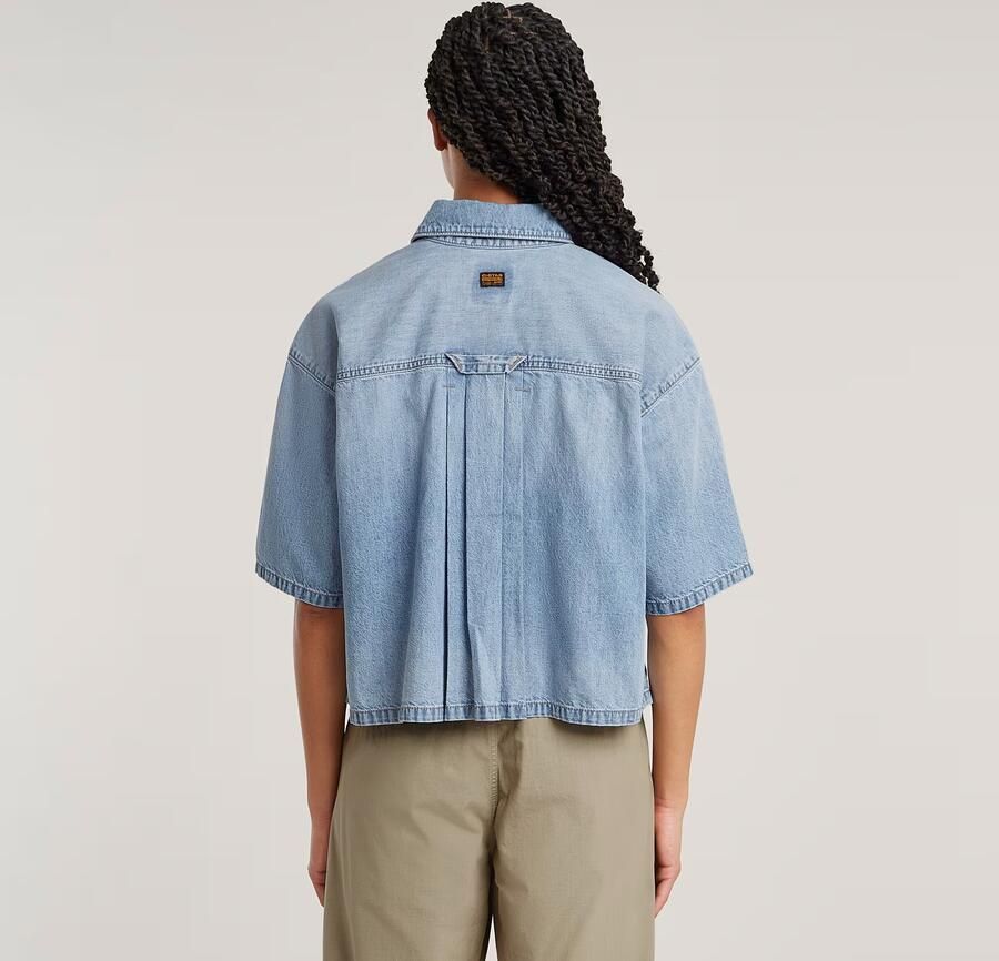 G-Star RAW Remix Side Slits Overhemd Lichtblauw Dames - Foto 5