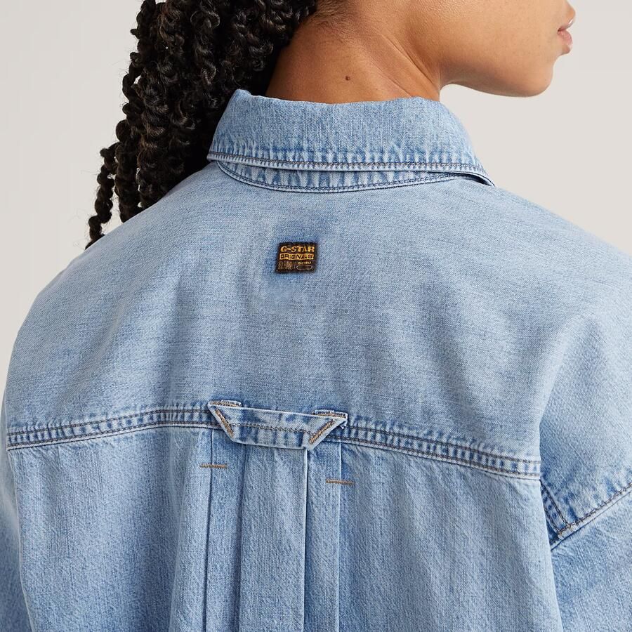 G-Star RAW Remix Side Slits Overhemd Lichtblauw Dames - Foto 2