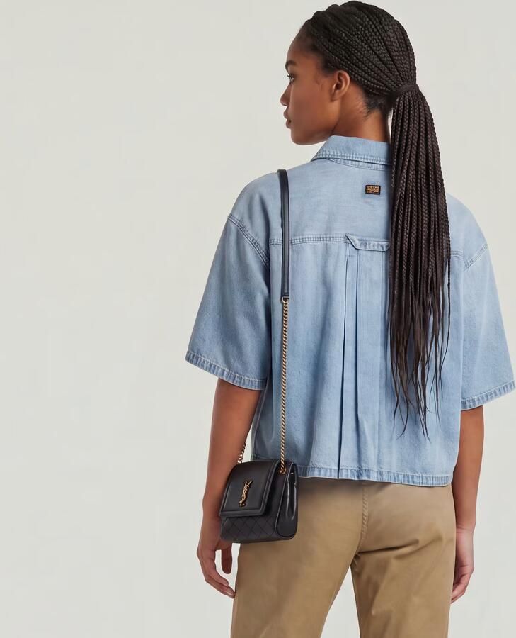 G-Star RAW Remix Side Slits Overhemd Lichtblauw Dames - Foto 5