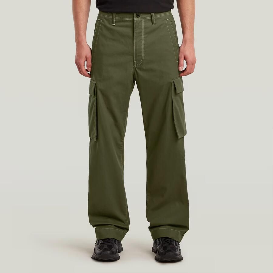 G-Star RAW Renato Straight Cargobroek Groen Heren