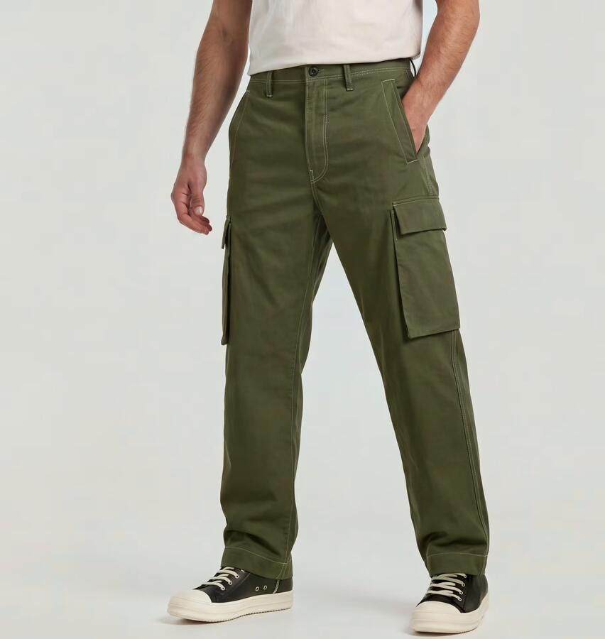 G-Star RAW Renato Straight Cargobroek Groen Heren - Foto 5