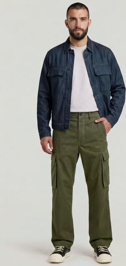 G-Star RAW Renato Straight Cargobroek Groen Heren - Foto 6