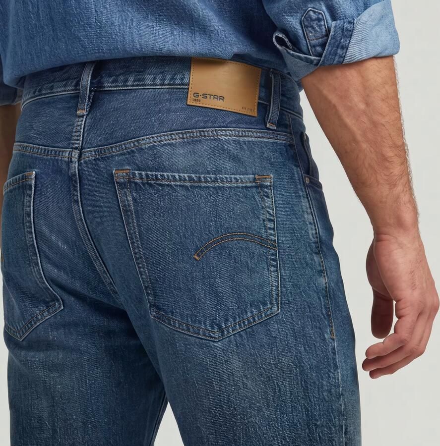G-Star RAW Reno Relaxed Tapered Jeans Midden blauw Heren - Foto 4
