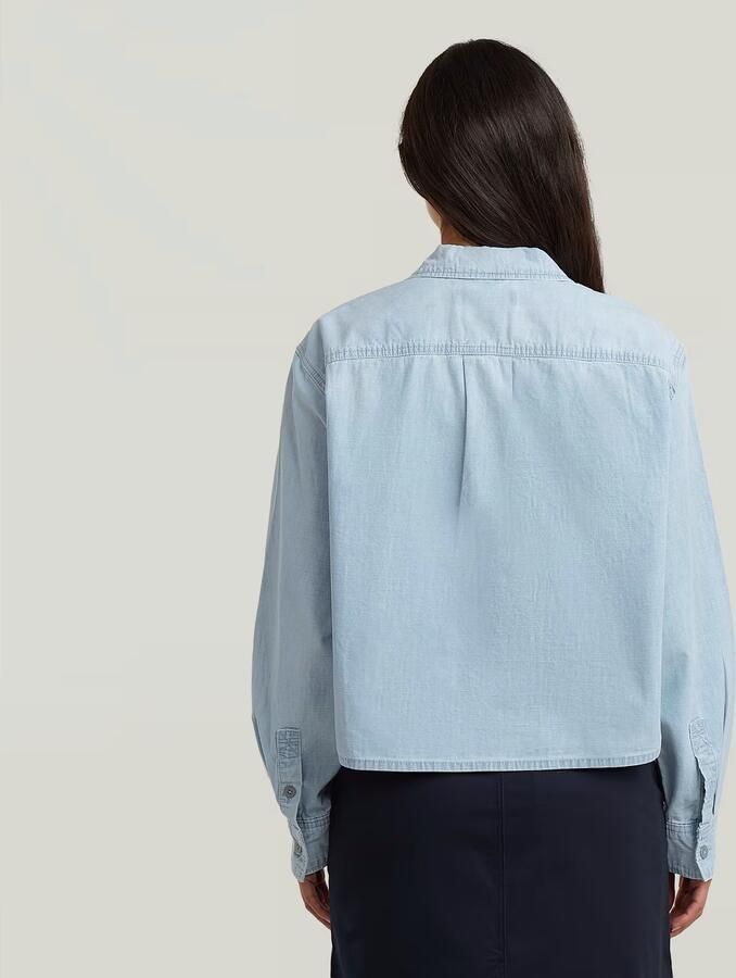 G-Star RAW Resort Boxy Relaxed Overhemd Lichtblauw Dames - Foto 6
