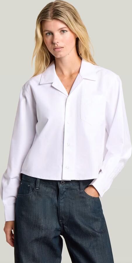 G-Star RAW Resort Boxy Relaxed Overhemd Wit Dames