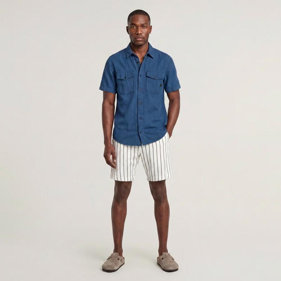 G-Star Raw Regular fit korte broek met structuurmotief model 'Resort' - Foto 5