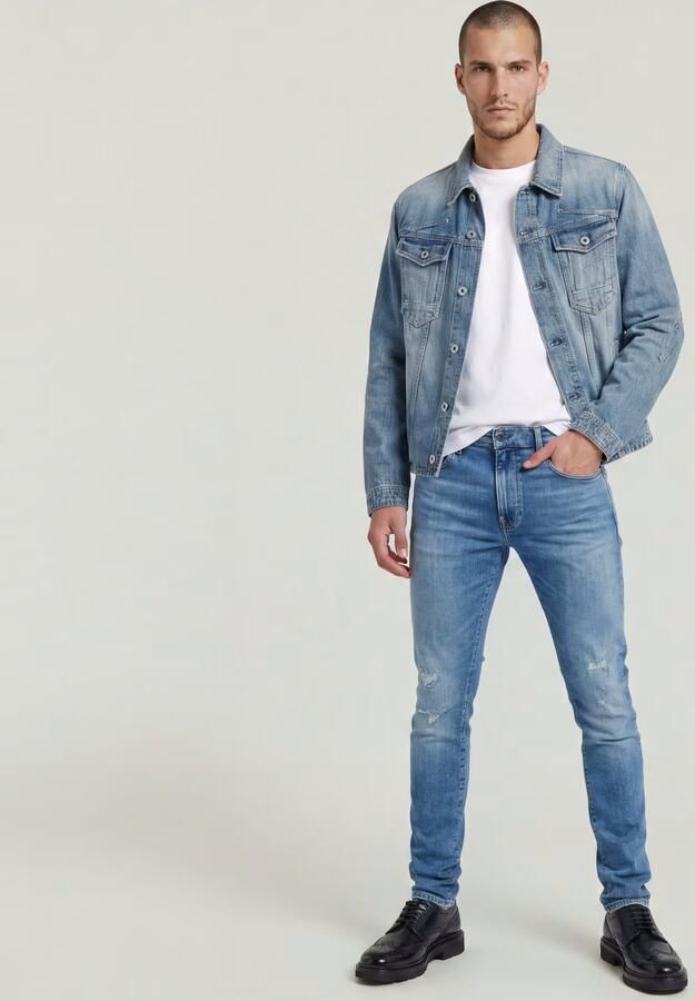 G-Star RAW Revend FWD Skinny Jeans Midden blauw Heren - Foto 7