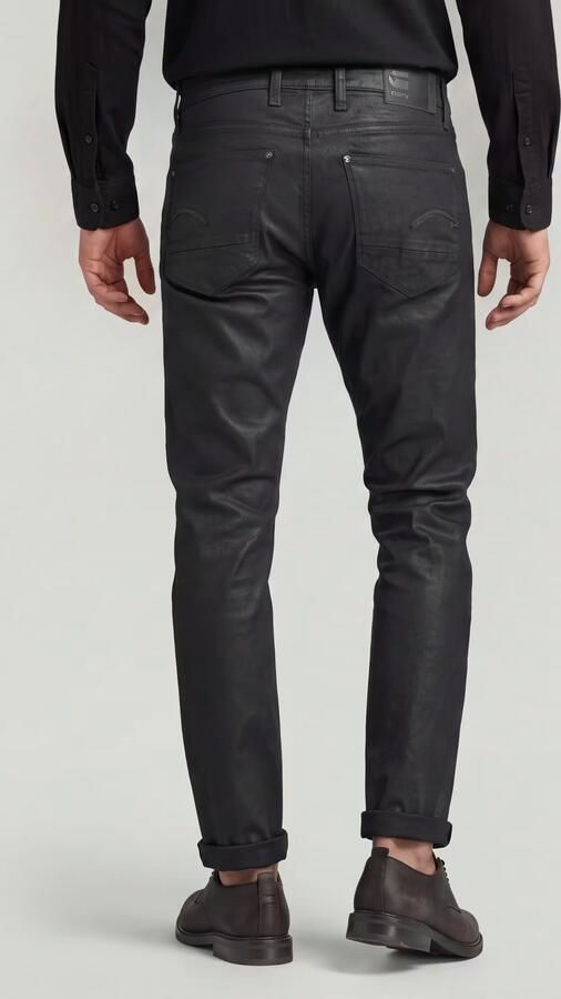 G-Star Raw Jeans met labelpatch van leer model 'REVEND' - Foto 6
