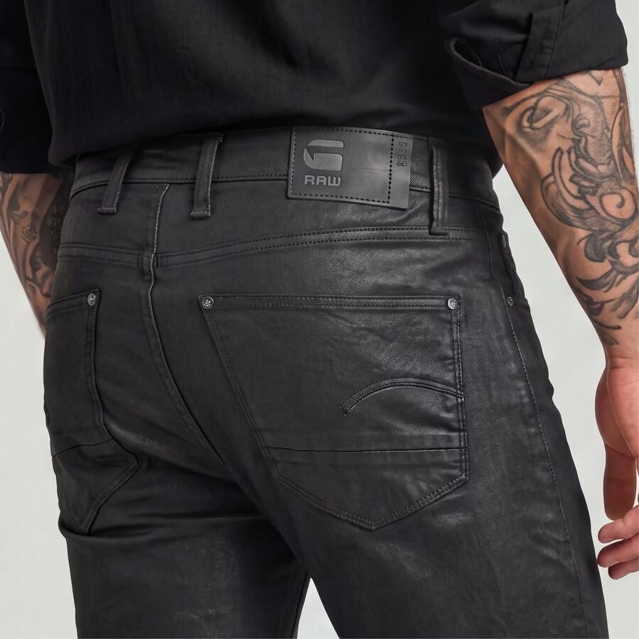 G-Star Raw Jeans met labelpatch van leer model 'REVEND' - Foto 4