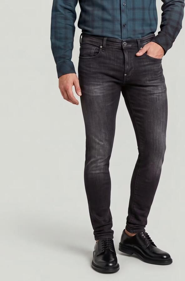 Zwarte G Star Raw Skinny Jeans A634 Elto Black Superstretch - Foto 17