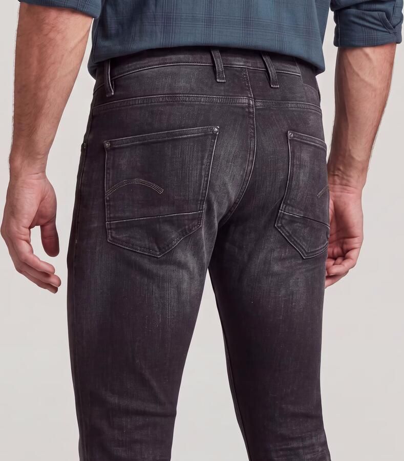 Zwarte G Star Raw Skinny Jeans A634 Elto Black Superstretch - Foto 7