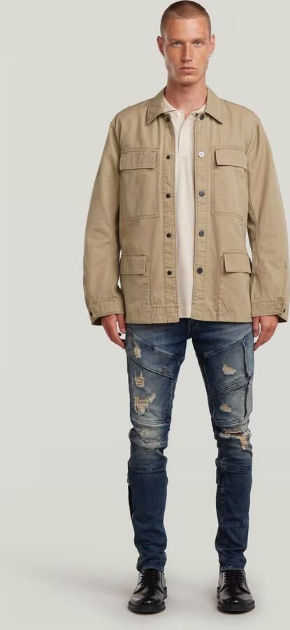 G-Star RAW Reversible 4 Pocket Overshirt Beige Heren - Foto 7