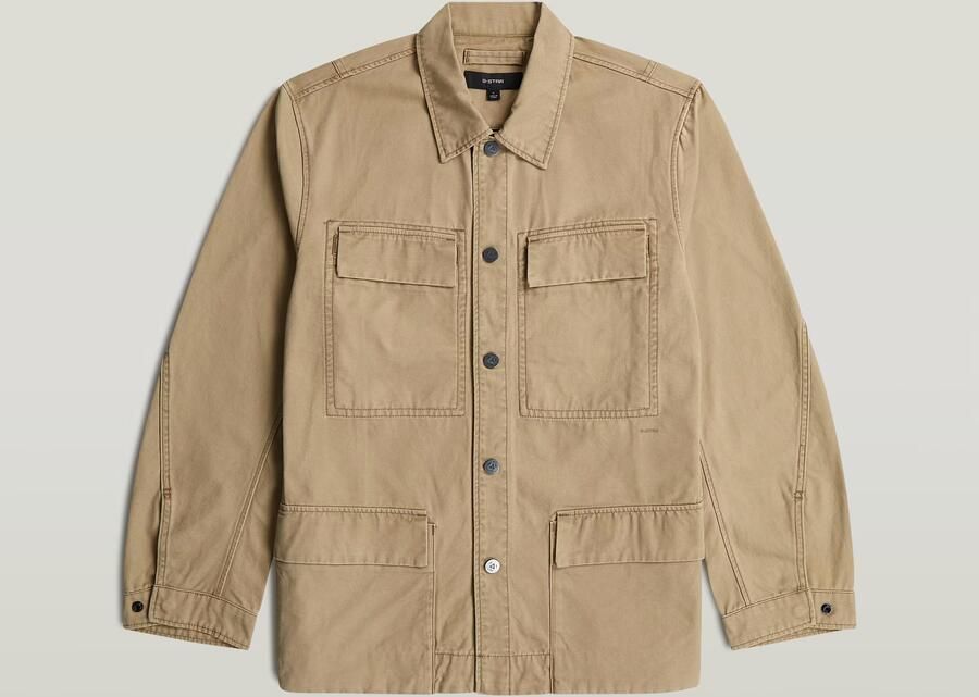 G-Star RAW Reversible 4 Pocket Overshirt Beige Heren - Foto 4