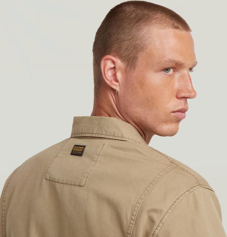 G-Star RAW Reversible 4 Pocket Overshirt Beige Heren - Foto 3