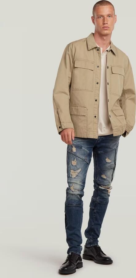 G-Star RAW Reversible 4 Pocket Overshirt Beige Heren - Foto 6