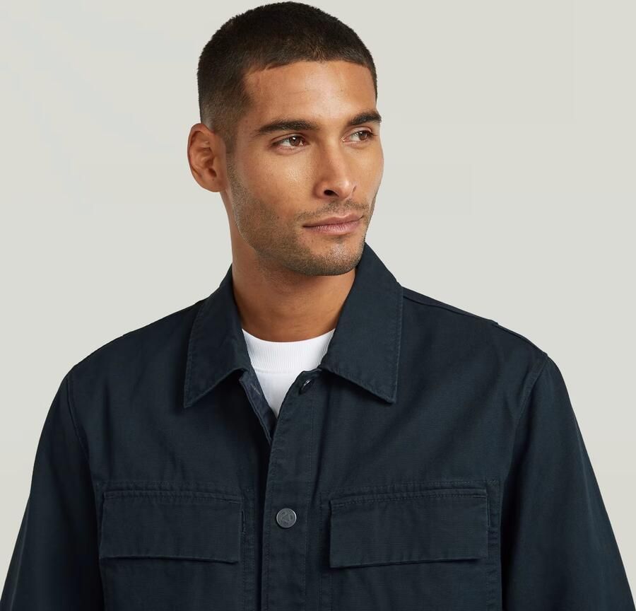 G-Star RAW Reversible 4 Pocket Overshirt Donkerblauw Heren - Foto 3