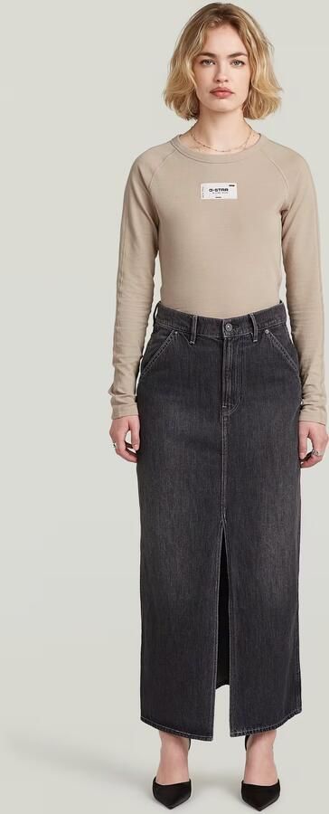 G-Star RAW Revynn Long Rok Grijs Dames - Foto 6