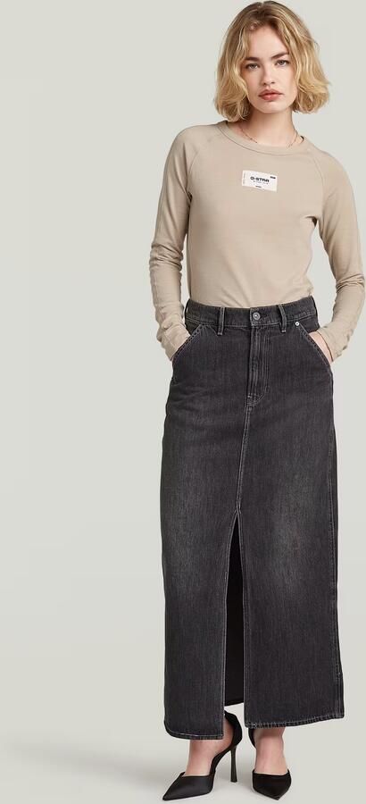G-Star RAW Revynn Long Rok Grijs Dames - Foto 5