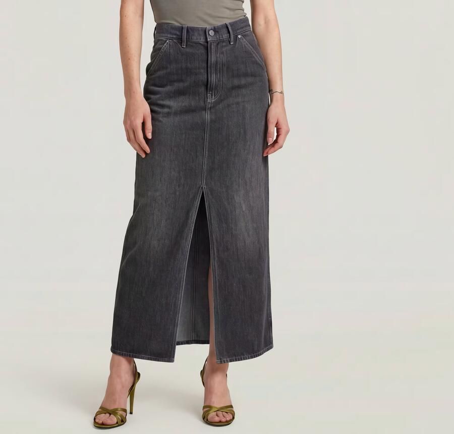 G-Star RAW Revynn Long Rok Grijs Dames - Foto 3