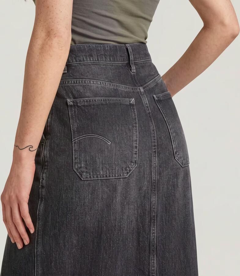 G-Star RAW Revynn Long Rok Grijs Dames - Foto 5