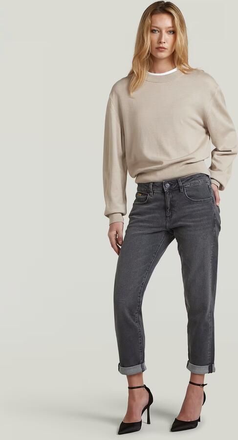 G-Star RAW Rib Knit Sweat Trui Beige Dames - Foto 5