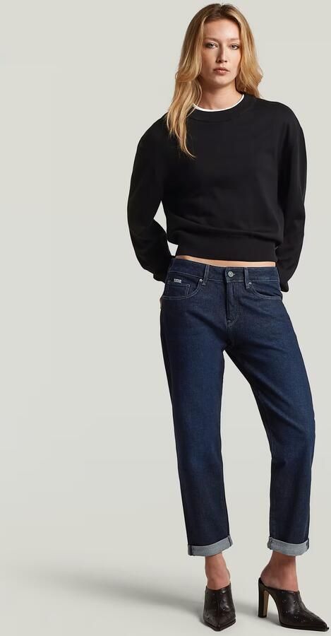 G-Star RAW Rib Knit Sweat Trui Zwart Dames - Foto 5