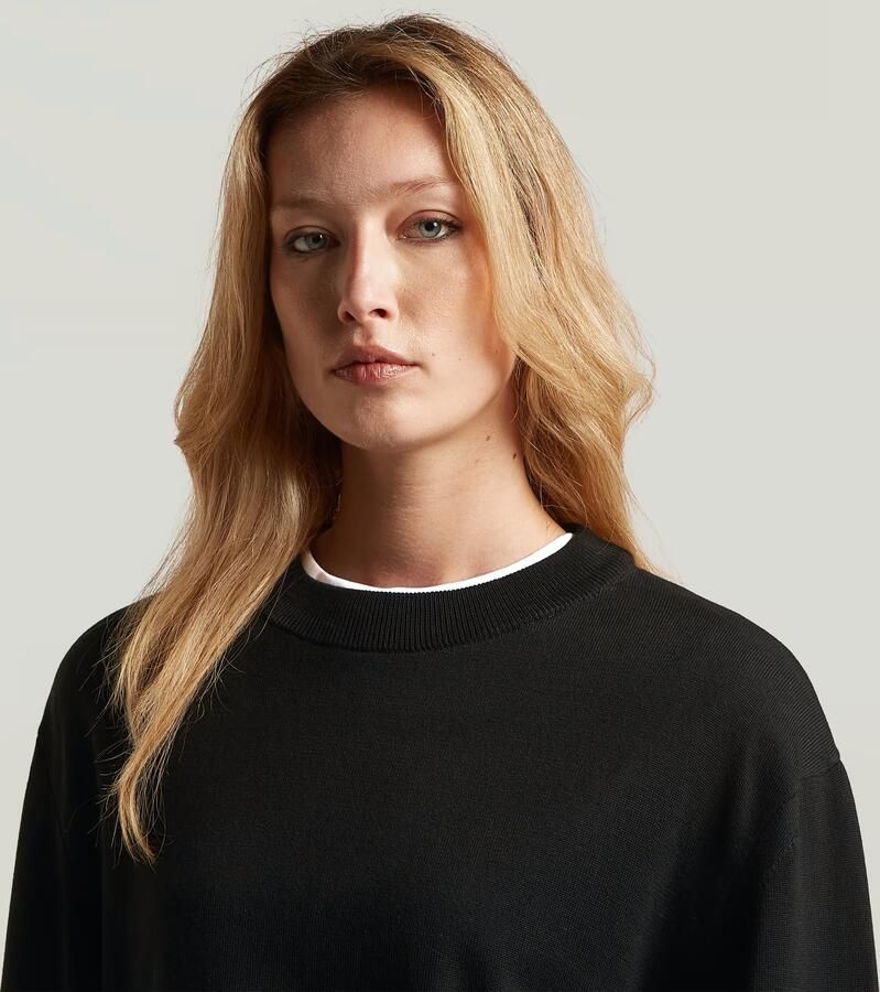 G-Star RAW Rib Knit Sweat Trui Zwart Dames - Foto 3
